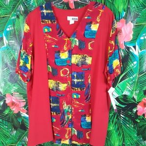 Vintage 90s plus size blouse C.M. Shapes